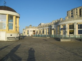 Strandpromenade im Winter